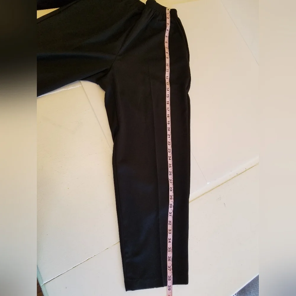 Dress Barn Woman Black  Elastic Waist Pants  Size 14WP Made in USA - Picture 12 of 14